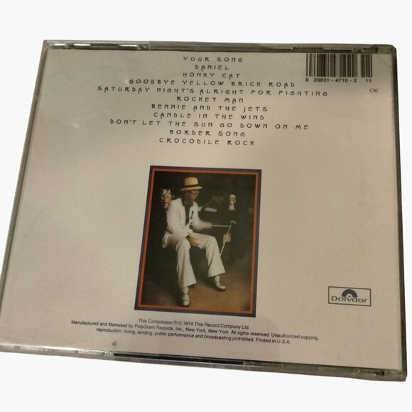 Elton John Greatest Hits Album CD - Picture 3 of 3